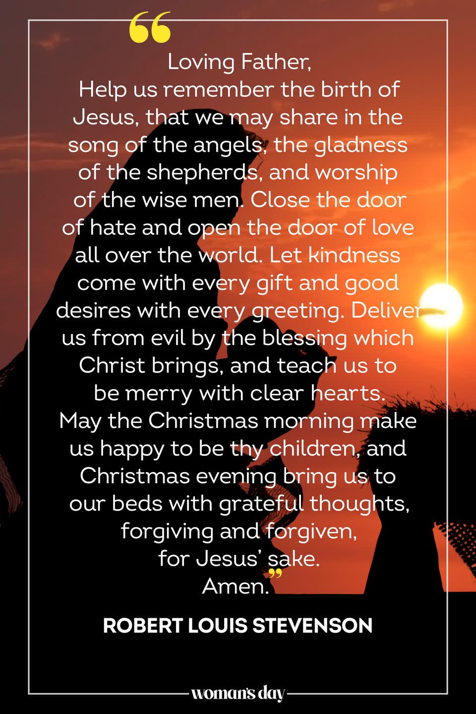 17) Christmas Eve Dinner Prayer