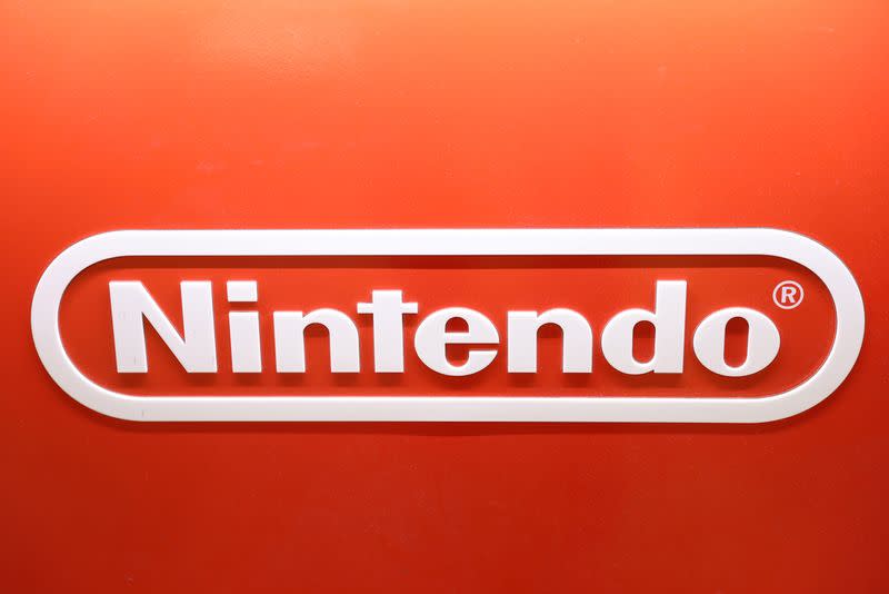 FILE PHOTO: Nintendo logo is seen in a GameStop in Manhattan, New York