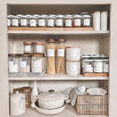 <p> In all cooking spaces, especially in tiny apartments, getting the kitchen organized for a functional and aesthetic finish is the zen mantra.&#xA0; </p> <p> &quot;I upcycled an old bookcase to create my pantry because I couldn&#x2019;t afford a bespoke unit&quot; says Hayley <a href="https://www.instagram.com/bricks.and.ivory/" rel="nofollow noopener" target="_blank" data-ylk="slk:@bricks.and.ivory;elm:context_link;itc:0" class="link ">@bricks.and.ivory</a> whose display proves that utility basics can be a feature in their own right. Adding, &quot;My tip would be you don&#x2019;t need to spend a lot of money to achieve a high-end look. Sometimes you just need to think outside of the box.&quot;&#xA0; </p>