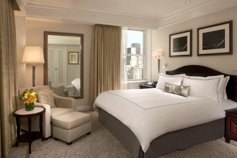 The 217 rooms will get a bump in tech prowess and a new white-on-white aesthetic. Courtesy The Peninsula New York