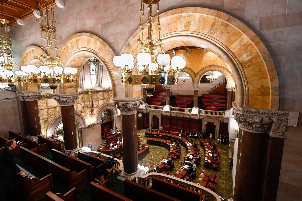 The Senate Chamber at the state Capitol, July 1, 2022, in Albany, N.Y.