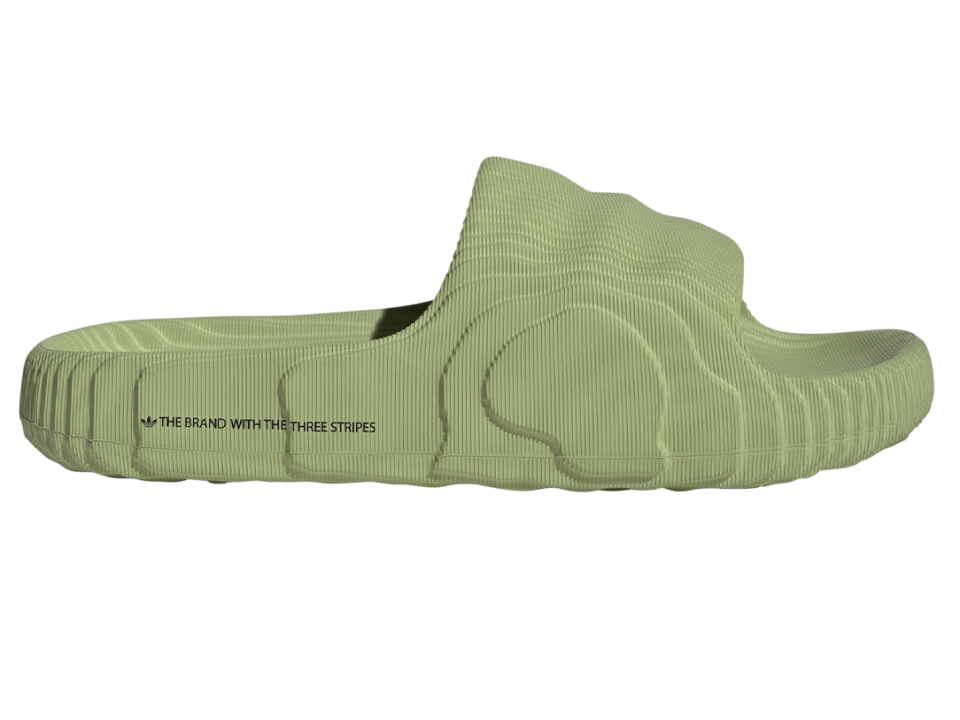 adidas adilette 22 slides in green colorway