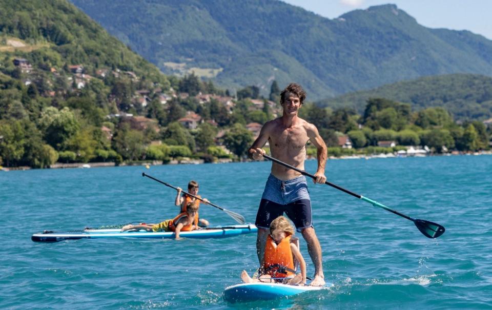 Take a stand: paddleboard among the Alps at Lake Annecy