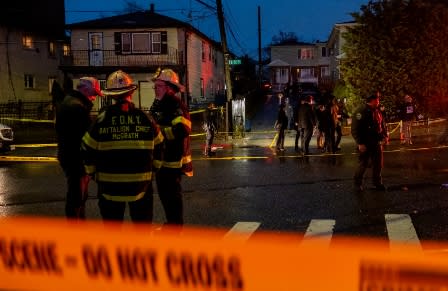 紐約市發生持刀殺人事件，5人不幸死亡，兇嫌在與警方對峙時遭擊斃。   圖 : 翻攝自環球網