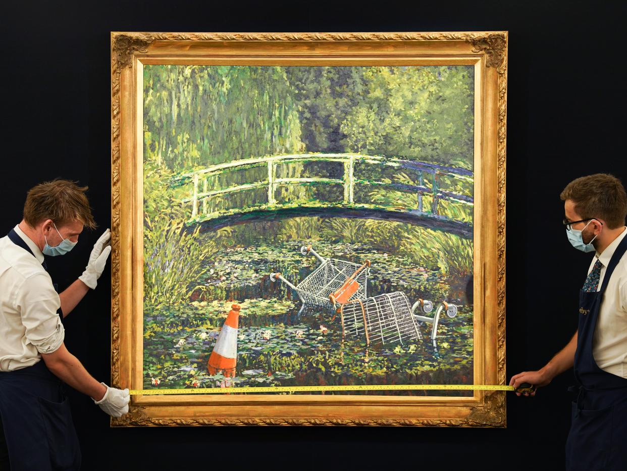 ‘Show Me the Monet’ by Banksy (Getty Images for Sotheby's)