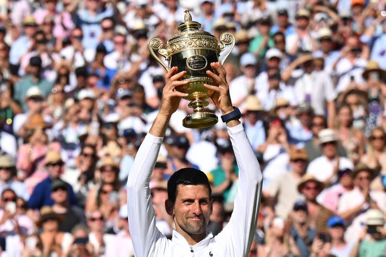 Novak Djokovic ganó su 21° Grand Slam en el último Wimbledon y quedó a uno de Rafael Nadal. 