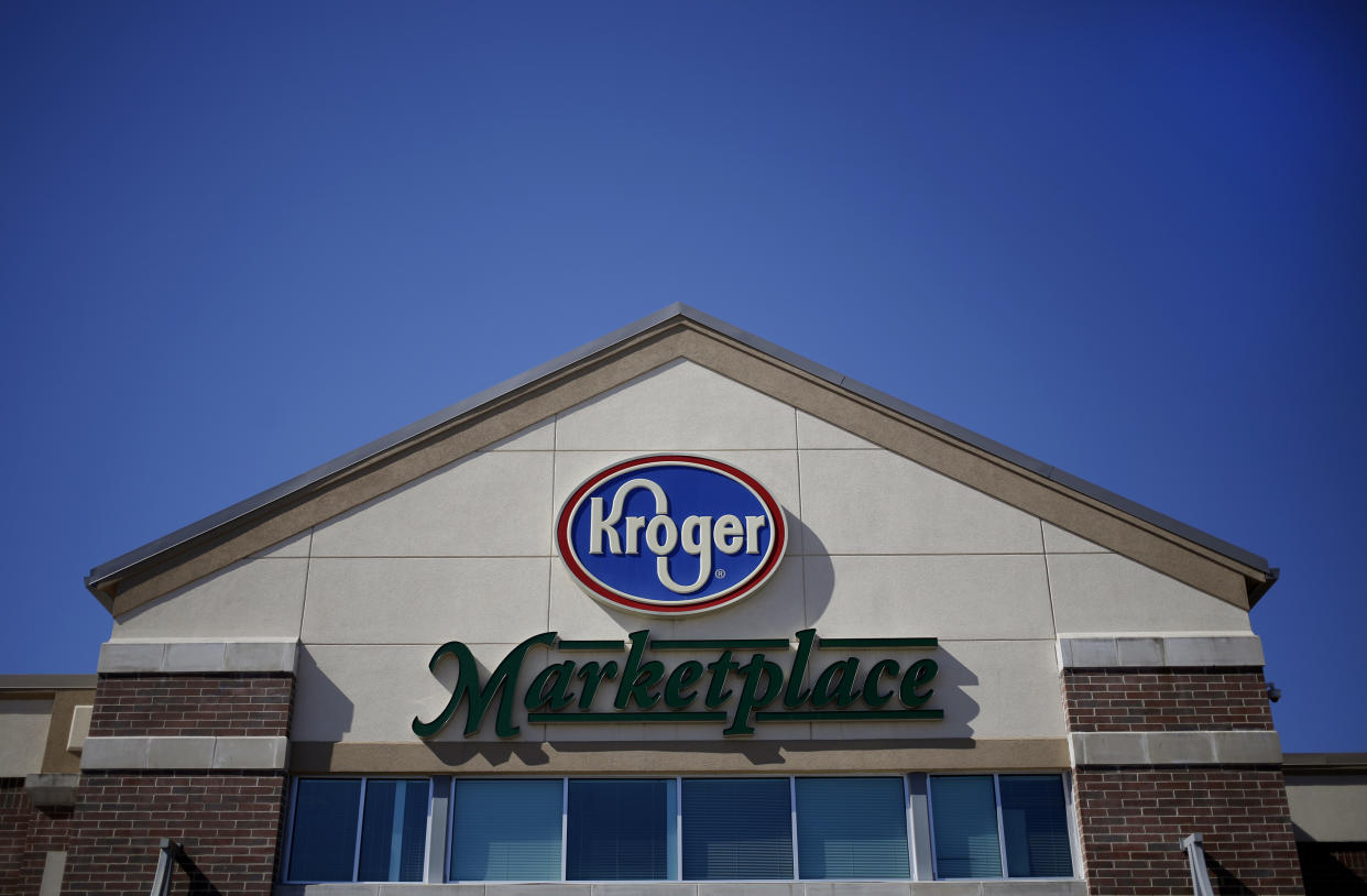 A Kroger Co. grocery store in Lexington, Kentucky, U.S., on Wednesday, Oct. 8, 2014. (Photo: Luke Sharrett/Bloomberg via Getty Images)