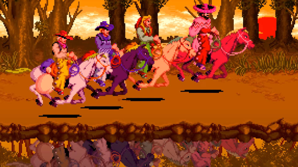 A screenshot from Sunset Riders