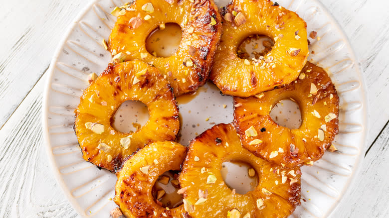 roasted pineapple rings