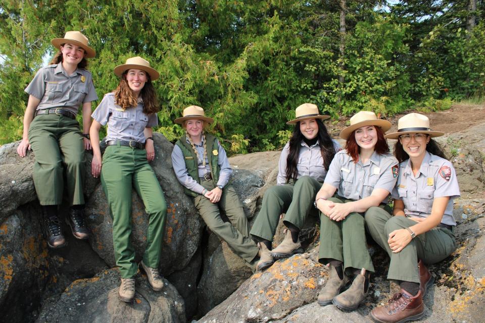 The all-women rangers lineup for the 2023 season on Isle Royale.