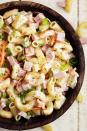 <p>It's like your favorite pizza turned into a pasta salad! The tangy pineapple juice, greek yogurt, mayonnaise, cider vinegar, and sugar mixture make a creamy and delicious dressing. </p><p><strong>Get the recipe at <a rel="nofollow noopener" href="http://therecipecritic.com/2015/07/hawaiian-macaroni-salad/" target="_blank" data-ylk="slk:The Recipe Critic;elm:context_link;itc:0;sec:content-canvas" class="link ">The Recipe Critic</a>. </strong></p>