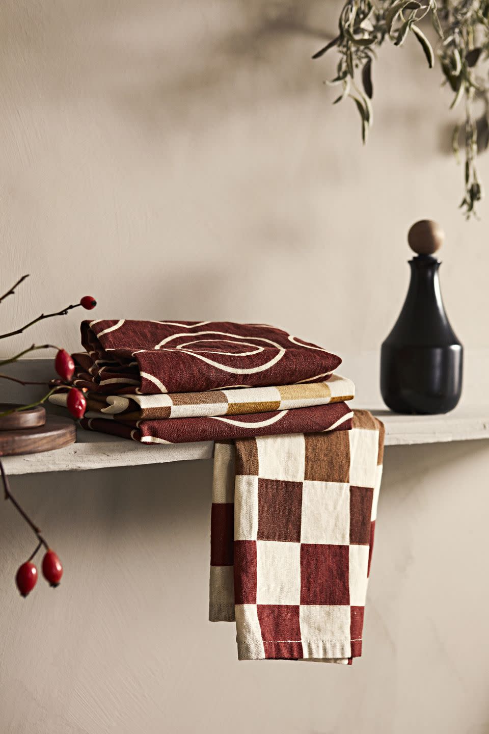 <p>Dry up your dishes in style thanks to IKEA's affordable new tea towels. In a pack of two, they are the perfect autumn upgrade and would look great neatly folded on a kitchen shelf. Who said housework had to be boring? </p>