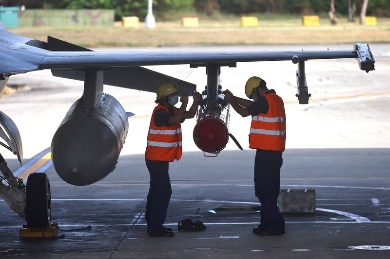 Combat readiness mission at the airbase in Hualien