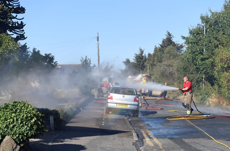 Fire in Rainham, Essex