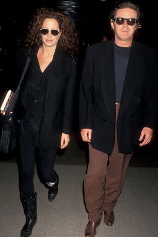 <p>Ron Galella, Ltd./Ron Galella Collection/Getty</p> Don Henley and Sharon Summerall photographed on April 19, 1993 at Los Angeles International Airport.