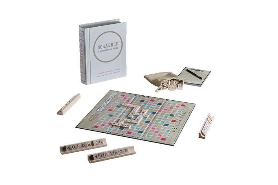 Scrabble Linen Book Vintage Edition Board Game