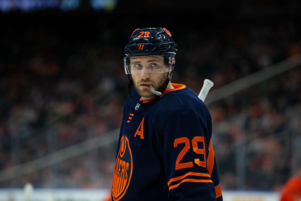 Draisaitl has always had the ability to turn chances into goals at an elite rate, but the odds of him sustaining this for the Oilers all year are slim. (Getty)