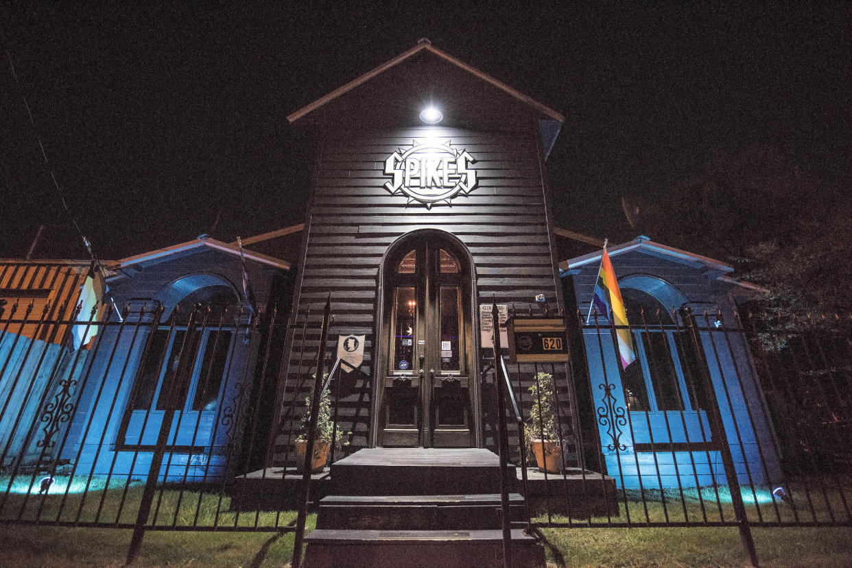 The exterior of Spike's Leather Club in Birmingham, Alabama.