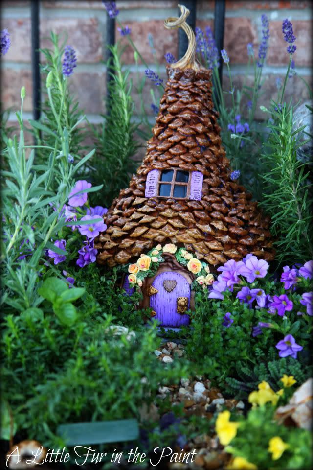 Pinecone Fairy House