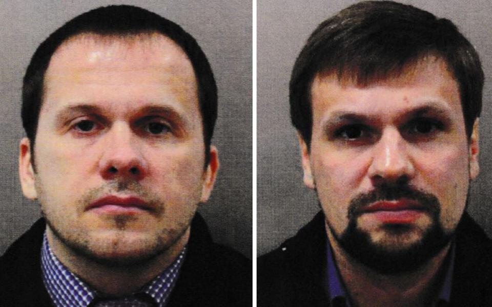 REVIEW OF THE YEAR PICS 2018 Undated handout file photo issued by the Metropolitan Police of Alexander Petrov (left) and Ruslan Boshirov. The CPS issued European Arrest Warrants for the extradition of the two Russian Nationals in connection with the Novichok poisoning attack on Sergei Skripal and his daughter Yulia in March. PRESS ASSOCIATION Photo. Issue date: Sunday December 16, 2018. See PA story XMAS Year. Photo credit should read: Metropolitan Police/PA Wire NOTE TO EDITORS: This handout photo may only be used in for editorial reporting purposes for the contemporaneous illustration of events, things or the people in the image or facts mentioned in the caption. Reuse of the picture may require further permission from the copyright holder.