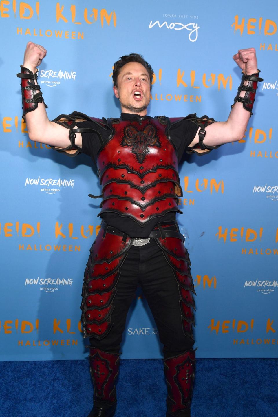 Musk, at Heidi Klum's 21st Annual Halloween Party in October, didn’t get the superhero welcome he had hoped for at Chappelle’s show (Getty Images for Heidi Klum)