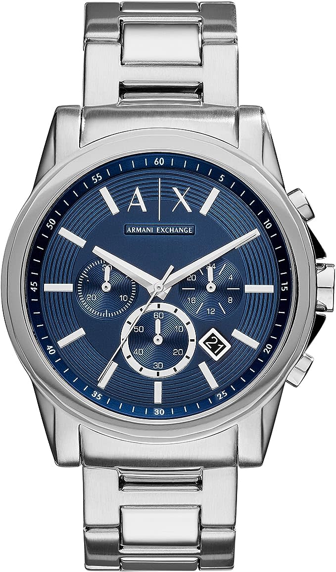 AX Armani Exchange Men's Chronograph Watch in stainless steel.