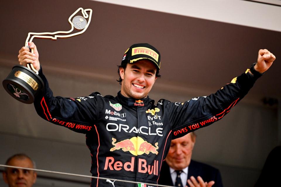 Perez won the Monaco Grand Prix in 2022 - his standout result as a Red Bull driver (EPA)
