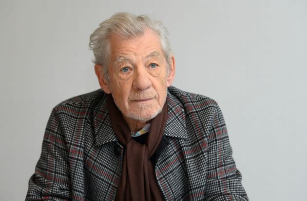 Sir Ian at a photo call for The Good Liar in 2019