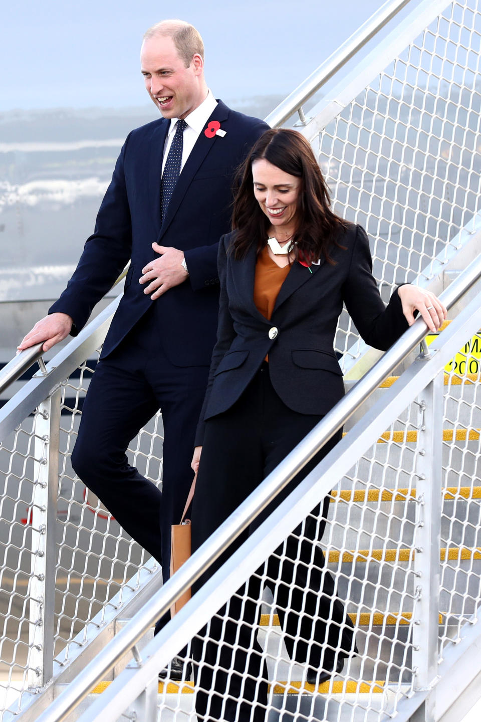 Prince William has landed in Christchurch to pay tribute to those affected by the terror attack last month. Photo: Getty Images