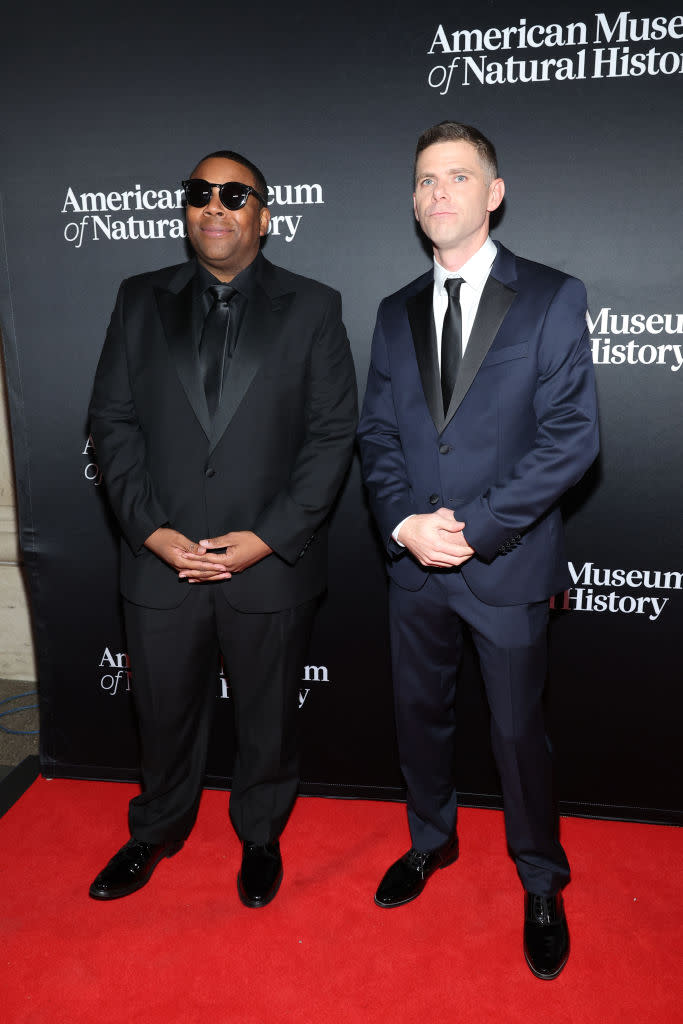 NEW YORK, NEW YORK - NOVEMBER 30: (L-R) Kenan Thompson and Mikey Day attend the American Museum of Natural History's 2023 Museum Gala at the American Museum of Natural History on November 30, 2023 in New York City. (Photo by Mike Coppola/Getty Images for the American Museum of Natural History )