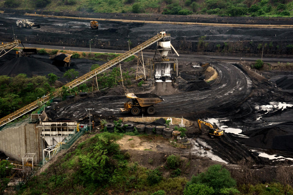 Image: The Cerrejon coal mine near the Colombian village of Albania in 2015.