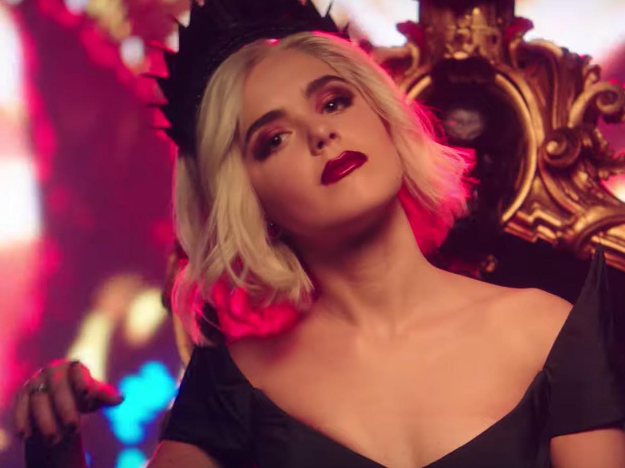 chilling adventures of sabrina season three trailer kiernan shipka