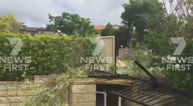 The backyard might need some redecorating. Source: 7 News