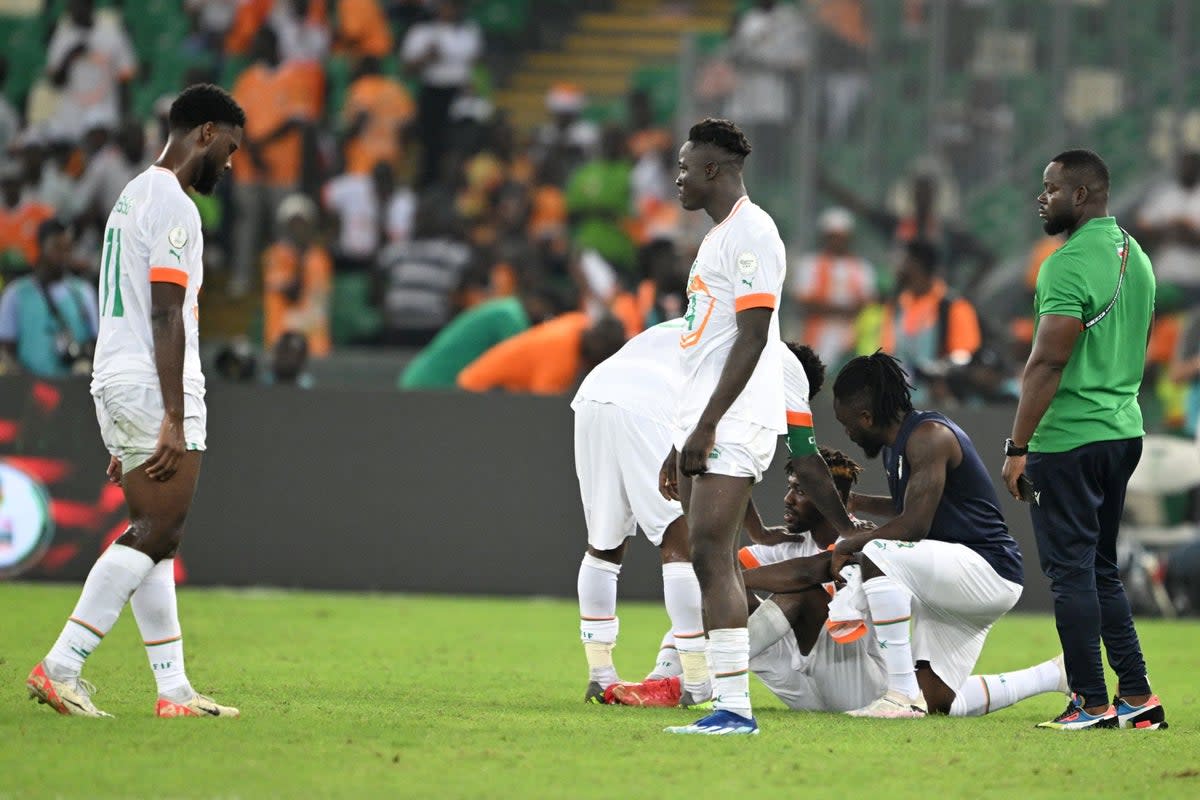 Ivory Coast were hammered 4-0 by Equatorial Guinea on a disastrous night in Abidjan (AFP via Getty Images)