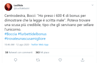 Usciti allo scoperto, i consiglieri hanno svelato i motivi per i quali avrebbero richiesto l'aiuto economico. Gli utenti hanno colto la palla al balzo e con l'hastag ##trovateunascusamigliore hanno invitato i "furbetti del bonus" a trovare una migliore giustificazione al loro comportamento contrario a ogni etica.