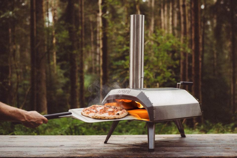 <p>This powerful and portable wood and charcoal-fired pizza oven, heats up to temperatures of 500°C in 15 minutes so you can cook delicious, Neapolitan-style pizzas in just 60 seconds.</p><p><a class="link " href="https://www.lakeland.co.uk/62647/Ooni-Karu-12-Multi-Fuel-Pizza-Oven" rel="nofollow noopener" target="_blank" data-ylk="slk:BUY NOW;elm:context_link;itc:0;sec:content-canvas">BUY NOW</a> <strong>£299</strong></p>