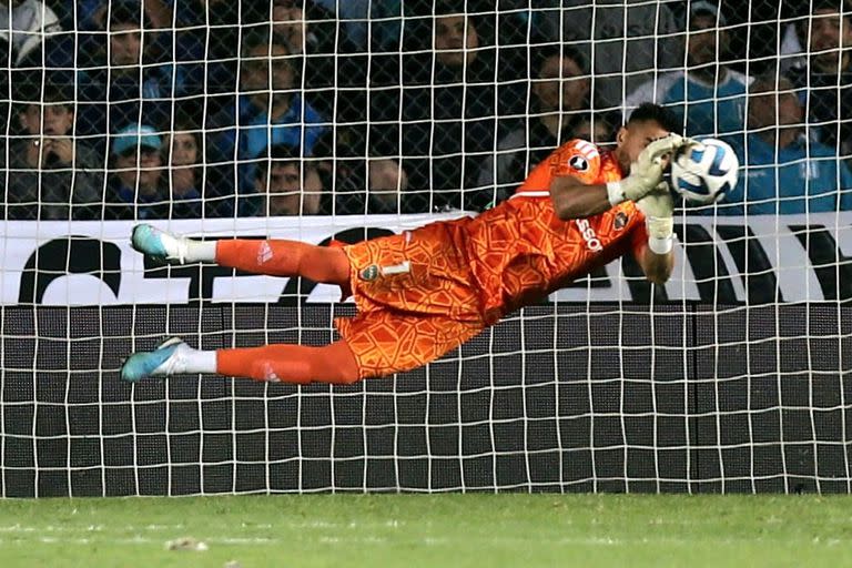 Sergio Romero, el héroe de la tanda de penales en la que Boca superó a Racing en la Copa Libertadores