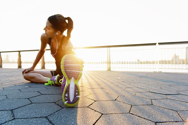 Woman stretching. Photo: Getty