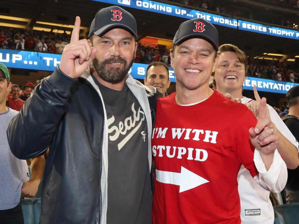 ben affleck matt damon world series 2018