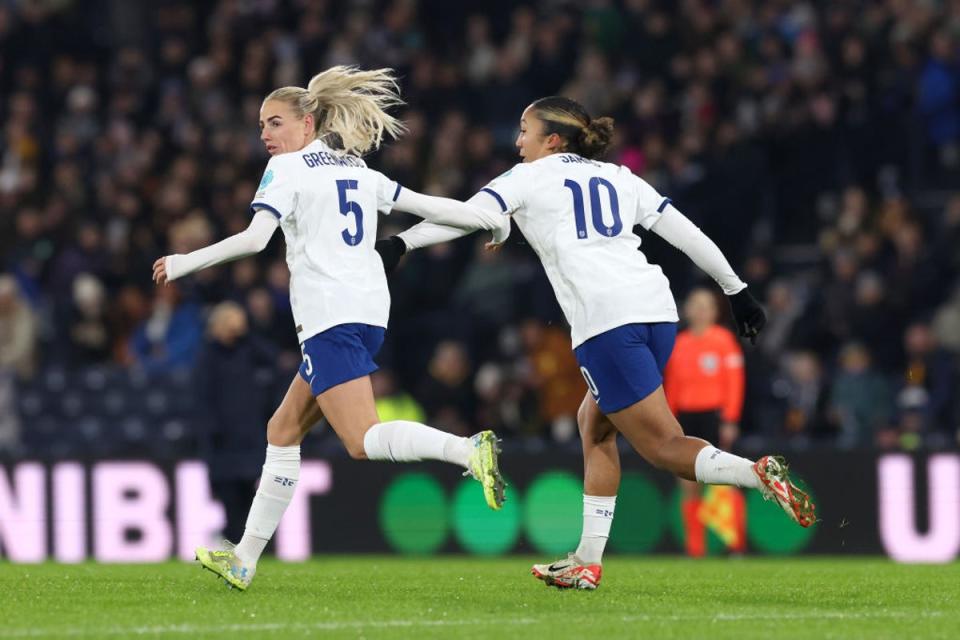 The Lionesses chased a big win at Hampden from the start (The FA via Getty Images)