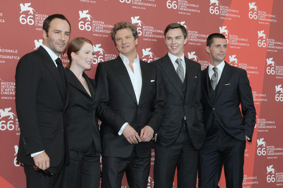 66th Annual Venice Film Festival 2009 Tom Ford Julianne Moore Colin Firth Nicholas Hoult Matthew Goode