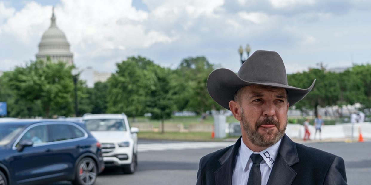 Griffin, who is a central figure in a New Mexico county’s refusal to certify recent election results based on debunked conspiracy theories about voting machines, has avoided more jail time for joining the mob that attacked the U.S. Capitol.