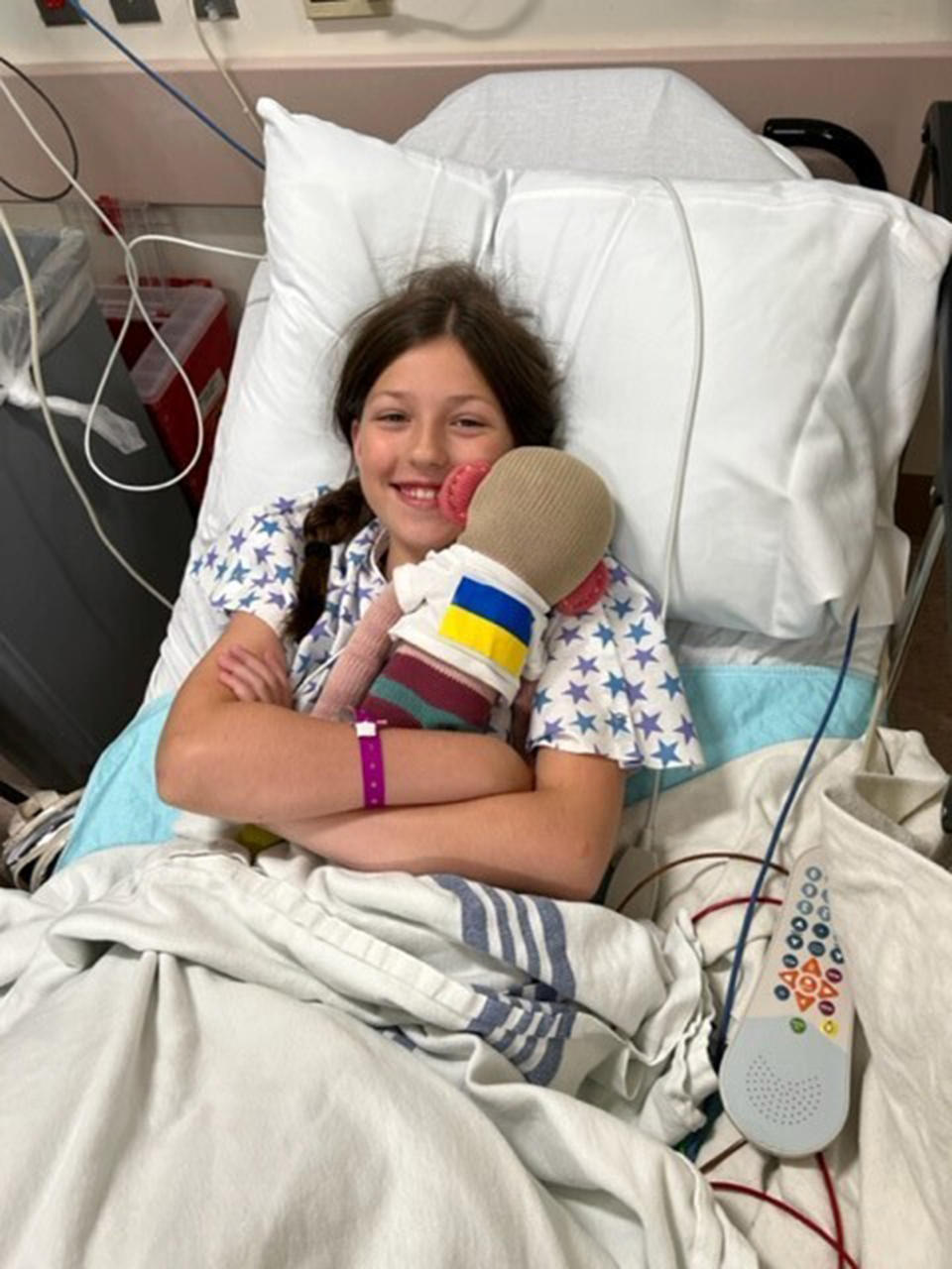A team at Catholic Health St. Francis Hospital & Heart Center performed a minimally invasive procedure to close the hole between the two chambers of Polina's heart (Catholic Health St. Francis Hospital & Heart Center)