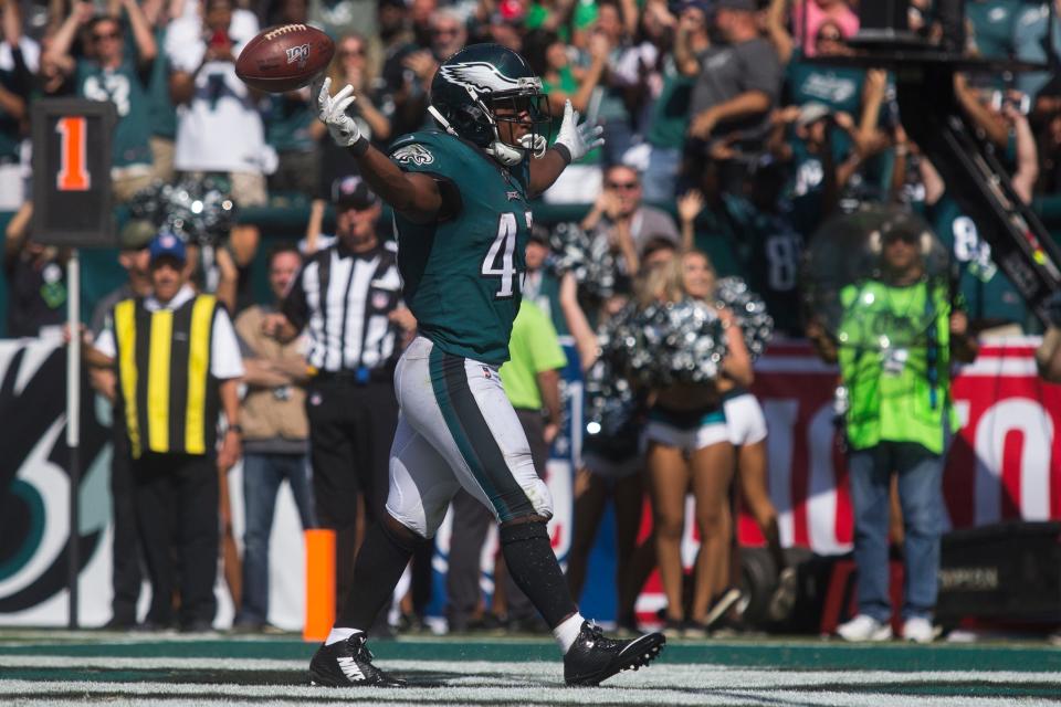 Darren Sproles returned four punts for touchdowns in his first three seasons with the Eagles after coming in a trade with the Saints in 2014.