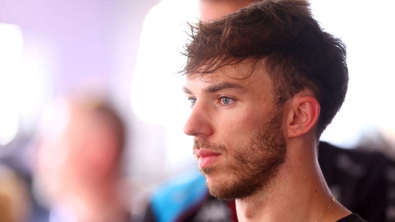 A photo of Pierre Gasly at the Monaco Grand Prix. 