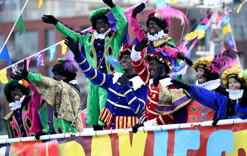 Traditional parade with Saint Nicholas and "Zwarte Piet" (Black Pete) in Scheveningen