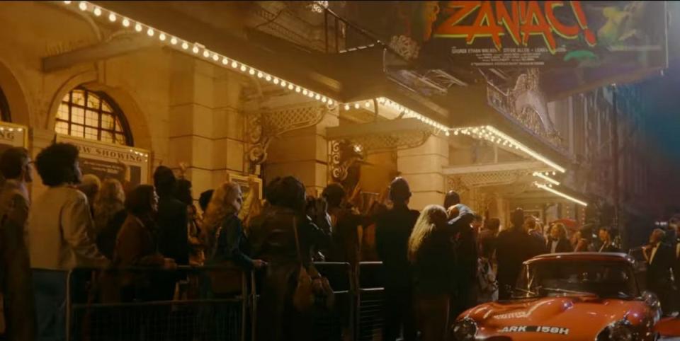 A movie theater in the 1970 shows the film Zaniac in Loki season two. 