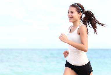 Woman running and running secrets