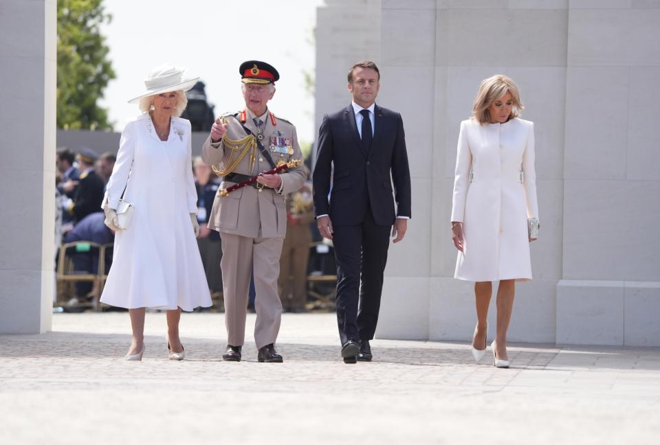 queen camilla, king charles iii, emmanuel macron, brigitte macron