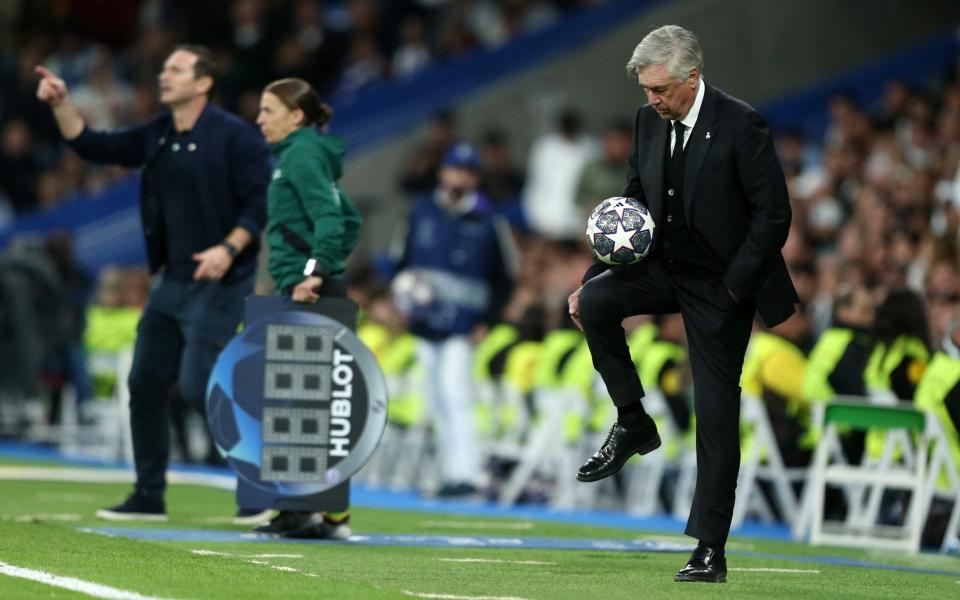 Carlo Ancelotti does some keep-uppies against Chelsea - Real Madrid vs Chelsea: Carlo Ancelotti slays another Premier League team - Getty Images/Florencia Tan Jan